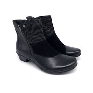 EARTH Orion Ankle Boot Black Leather 6.5